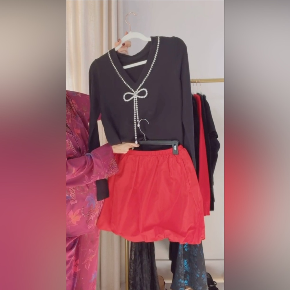 Loft Taffeta Bubble Mini Pocket Skirt